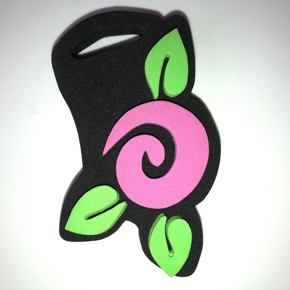 CHUNKY Foam Rubber Stamps, Great for KIDS! Floral, Dragonfly, Leaf Set of 7 NEW! - Picture 3 of 9